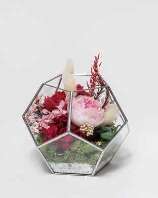 Glass vase (ball) "Festive mood" 100412 фото