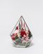 Glass vase (drop) "Festive mood" 100517 фото 3