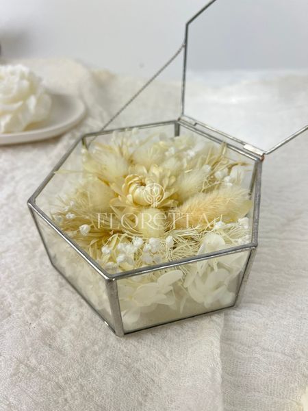 Ring boxes "Snow-white luxury" hexagon 101583 фото