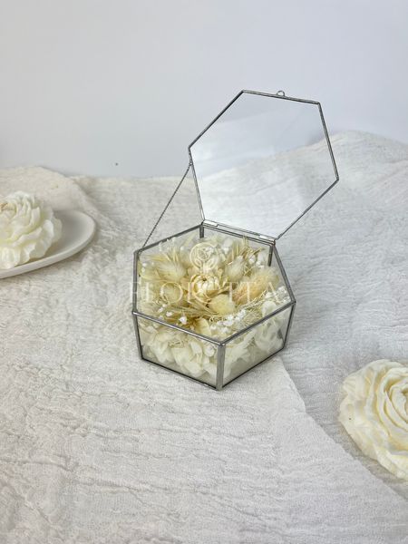 Ring boxes "Snow-white luxury" hexagon 101583 фото