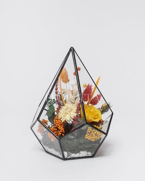 Glass vase (drop) "Autumn Garden" 101070 фото