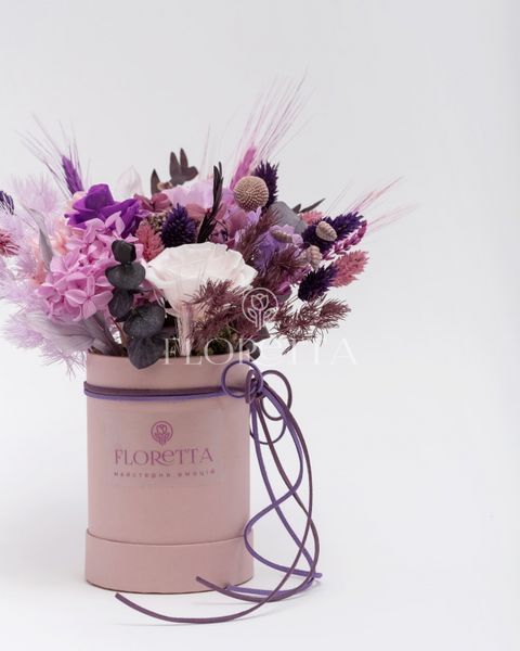Flower hat box "Amethyst" 100060 фото