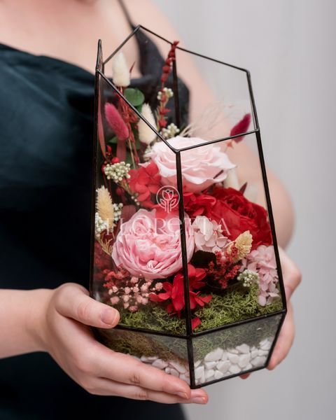 Glass vase (terrarium) "Festive mood" 100263 фото