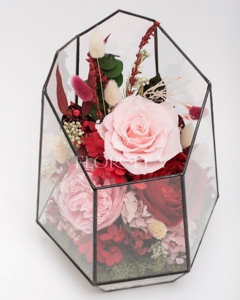 Glass vase (terrarium) "Festive mood" 100263 фото