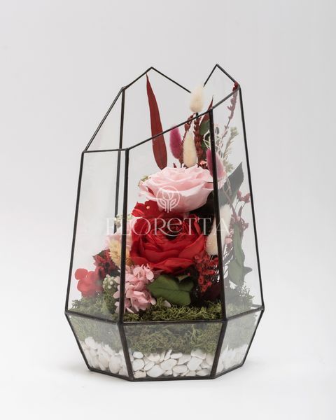 Glass vase (terrarium) "Festive mood" 100263 фото