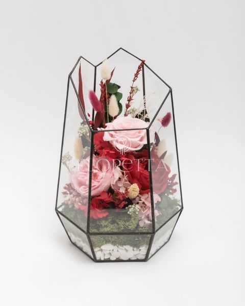 Glass vase (terrarium) "Festive mood" 100263 фото