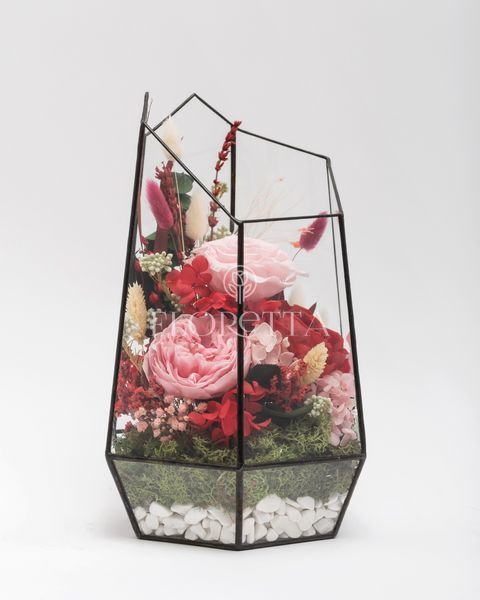 Glass vase (terrarium) "Festive mood" 100263 фото