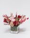 Glass vase (cube) "Festive mood" 100264 фото 2
