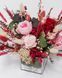 Glass vase (cube) "Festive mood" 100264 фото 4