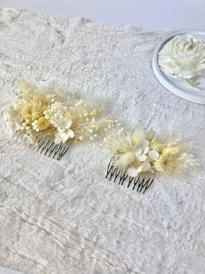 Wedding comb for the bride "Snow-white luxury" 101589 фото