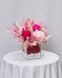 Glass vase (cube) "Barbie" 100215 фото 3