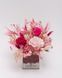Glass vase (cube) "Barbie" 100215 фото 1