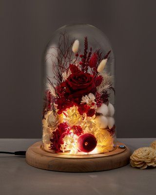 Glass dome with lights "Berehynia" 100375 фото