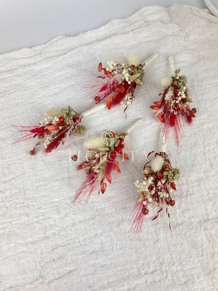 Boutonnieres for the groom's friends "Bereginya"  101593 фото