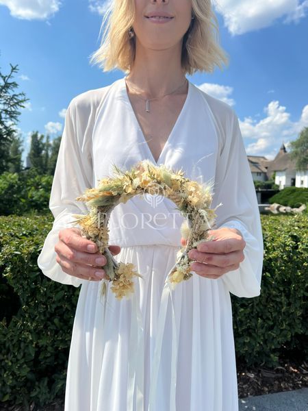 Wedding wreath on the head &laquo;Natural tenderness&raquo; 101547 фото