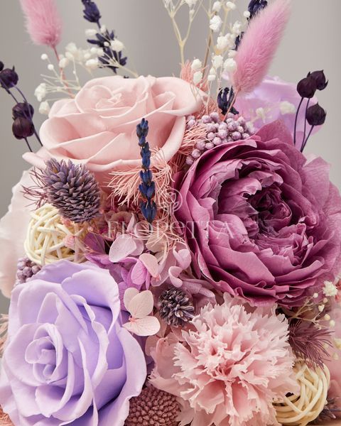 Glass dome "Lavender tenderness" 100555 фото