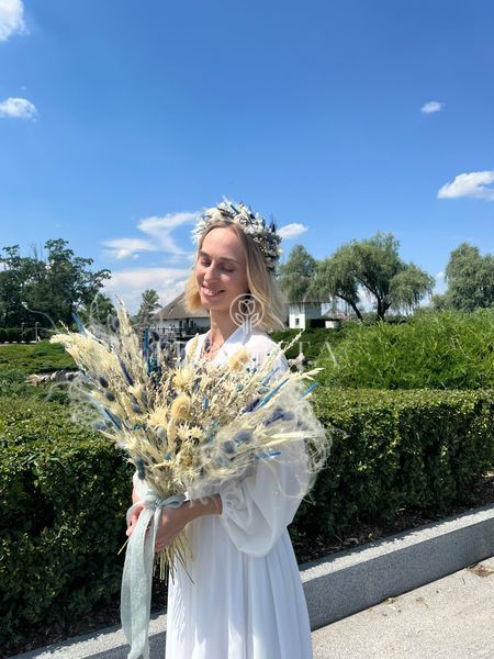 Весільний віночок на голову &laquo;Дніпровські хвилі&raquo; 101554 фото