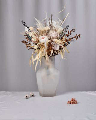 Bouquet in a vase "Pearl" 101001 фото