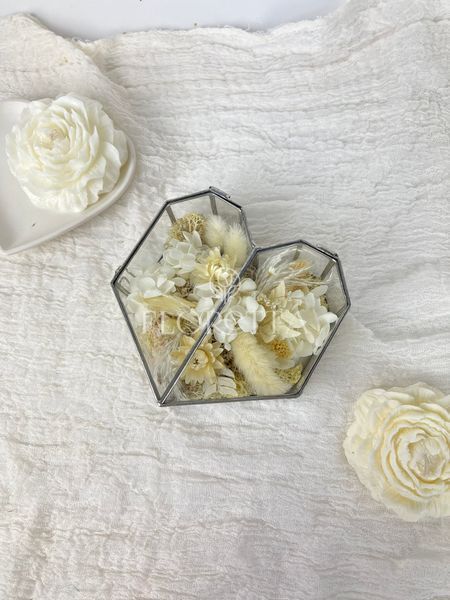 Ring boxes "Snow-white luxury" heart 101518 фото