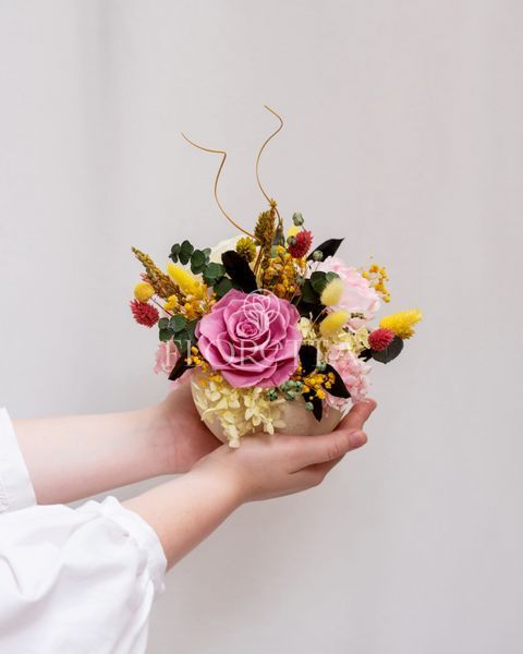 Ceramic vase "Flower waltz" 100405 фото