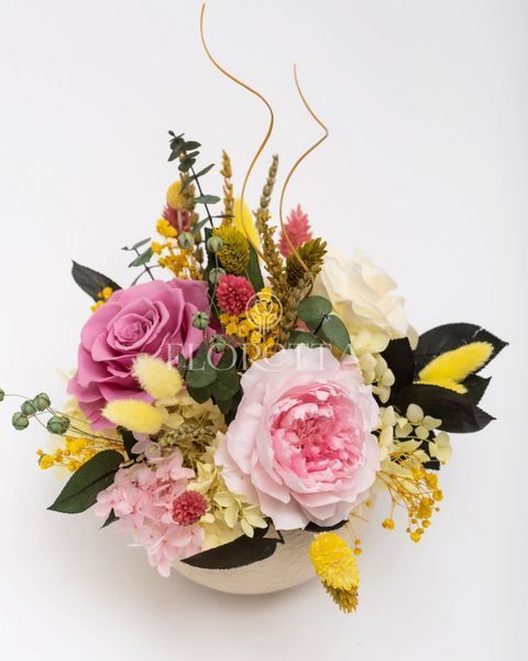 Ceramic vase "Flower waltz" 100405 фото