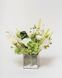 Glass vase (cube) "Mint tenderness" 101062 фото 1