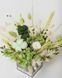 Glass vase (cube) "Mint tenderness" 101062 фото 2