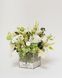Glass vase (cube) "Mint tenderness" 101063 фото 2